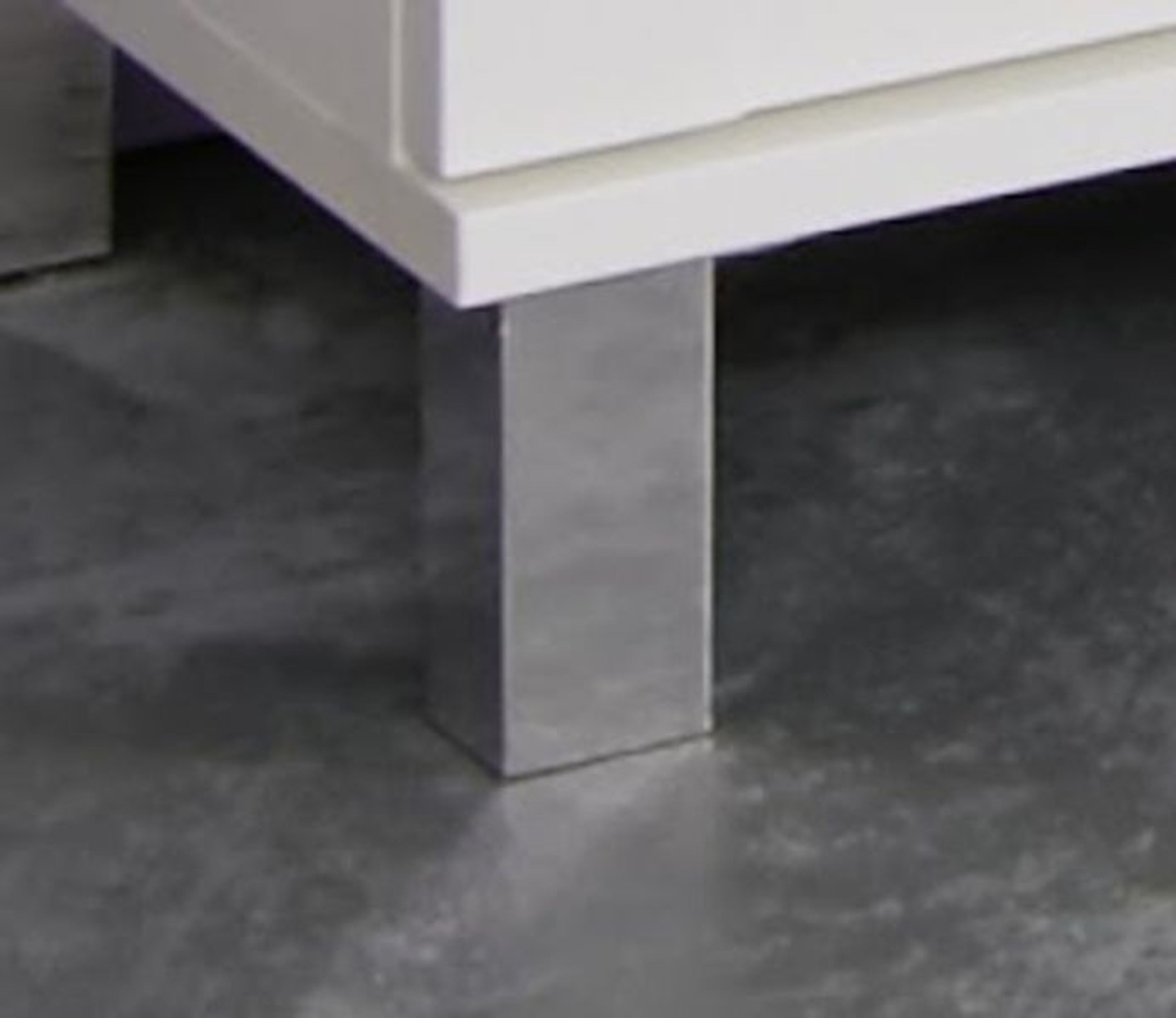 Badschrank Bad Kommode weiß Badezimmer Möbel Klappenkommode Glas 70 cm