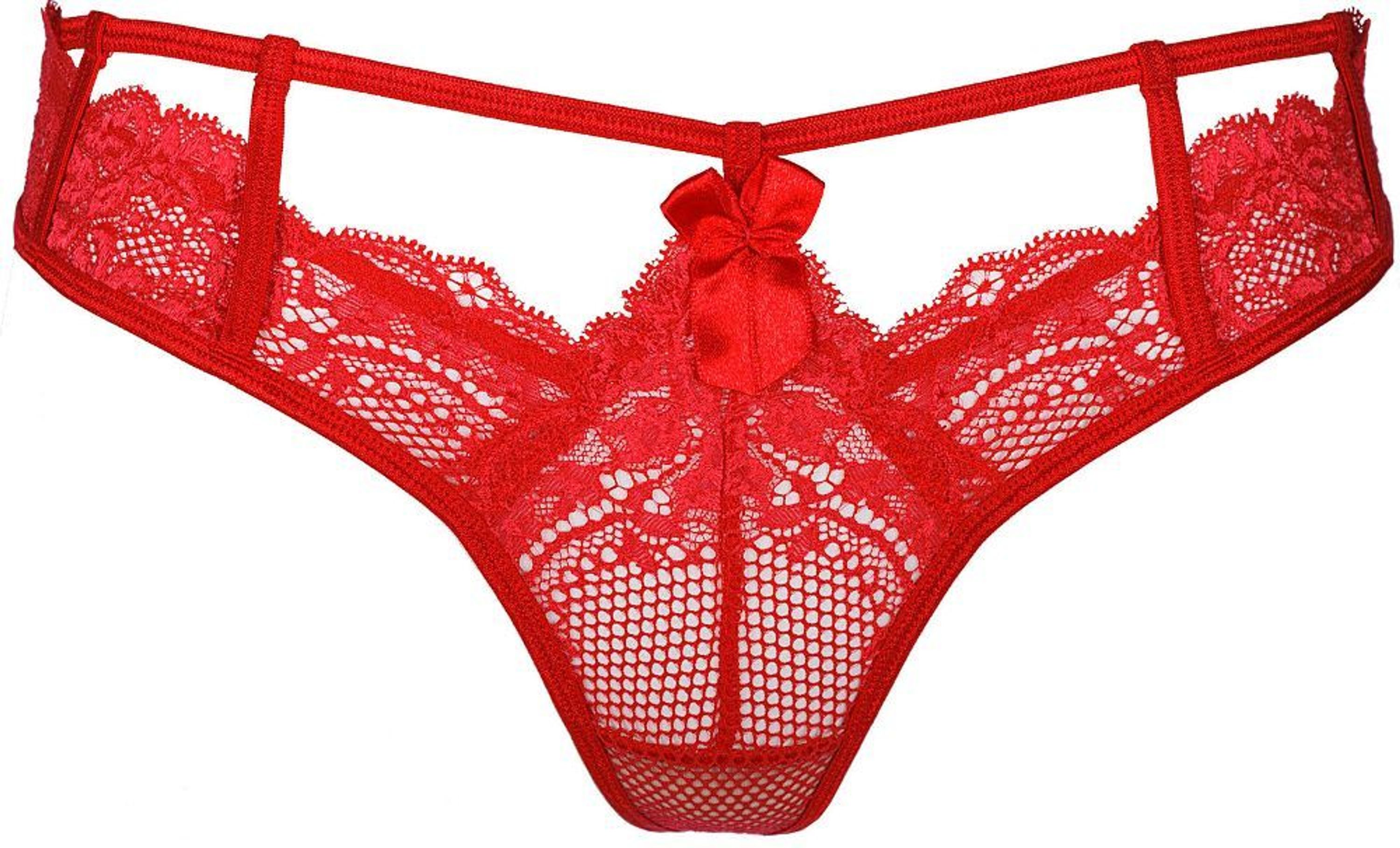 Sexy String Rot Spitze Spitzenstring Dessous Unterwäsche Höschen Gr S M L Xl Kaufen Bei Hood De