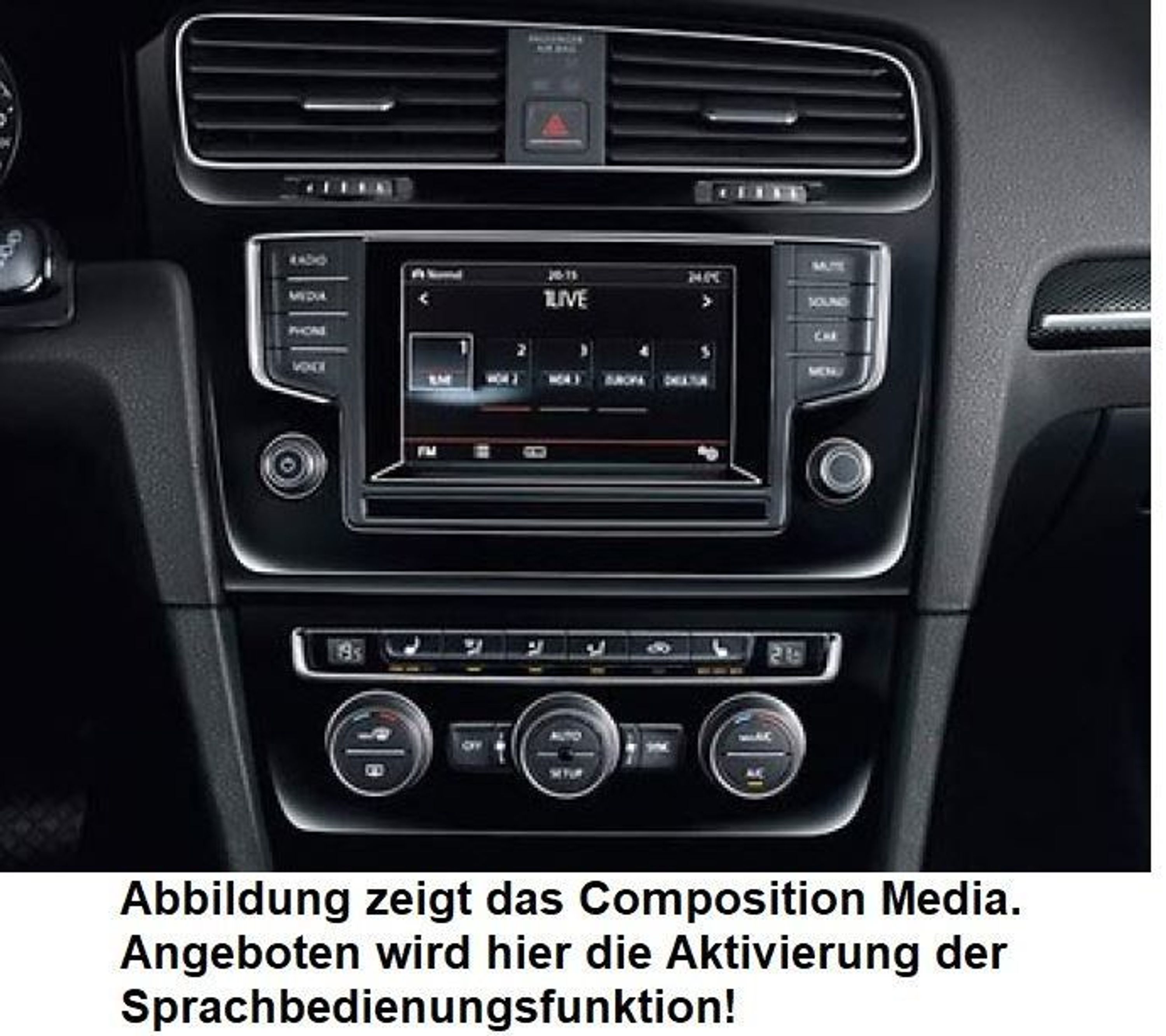 Volkswagen Original Sprachbedienung Aktivierung Radio