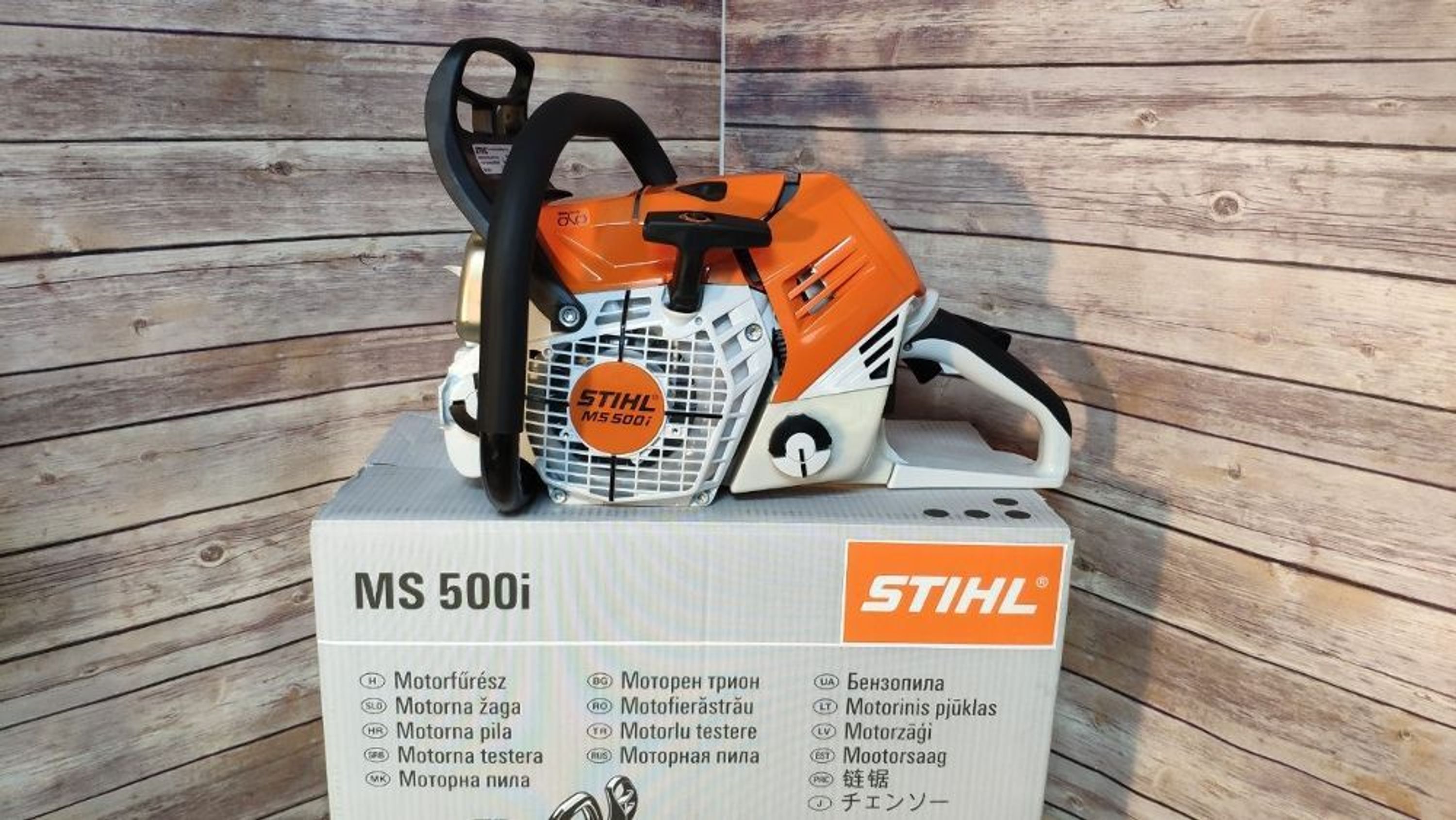 NEU STIHL MS 500i Kettensäge Motorsäge mit 50 cm 1x Schwert 3x Ketten