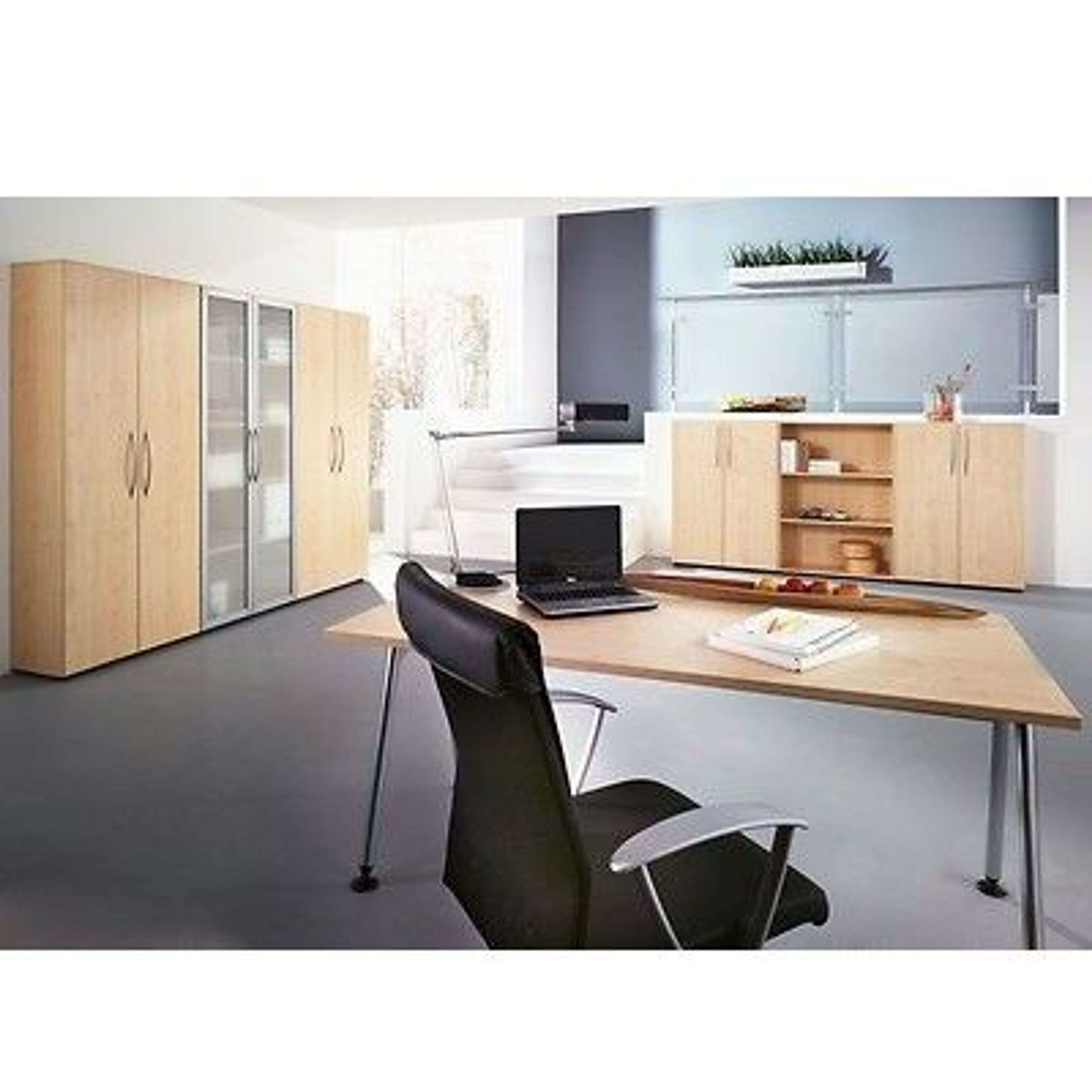 Komplettbüro Büromöbel Set Schreibtisch Aktenschrank Büroeinrichtung