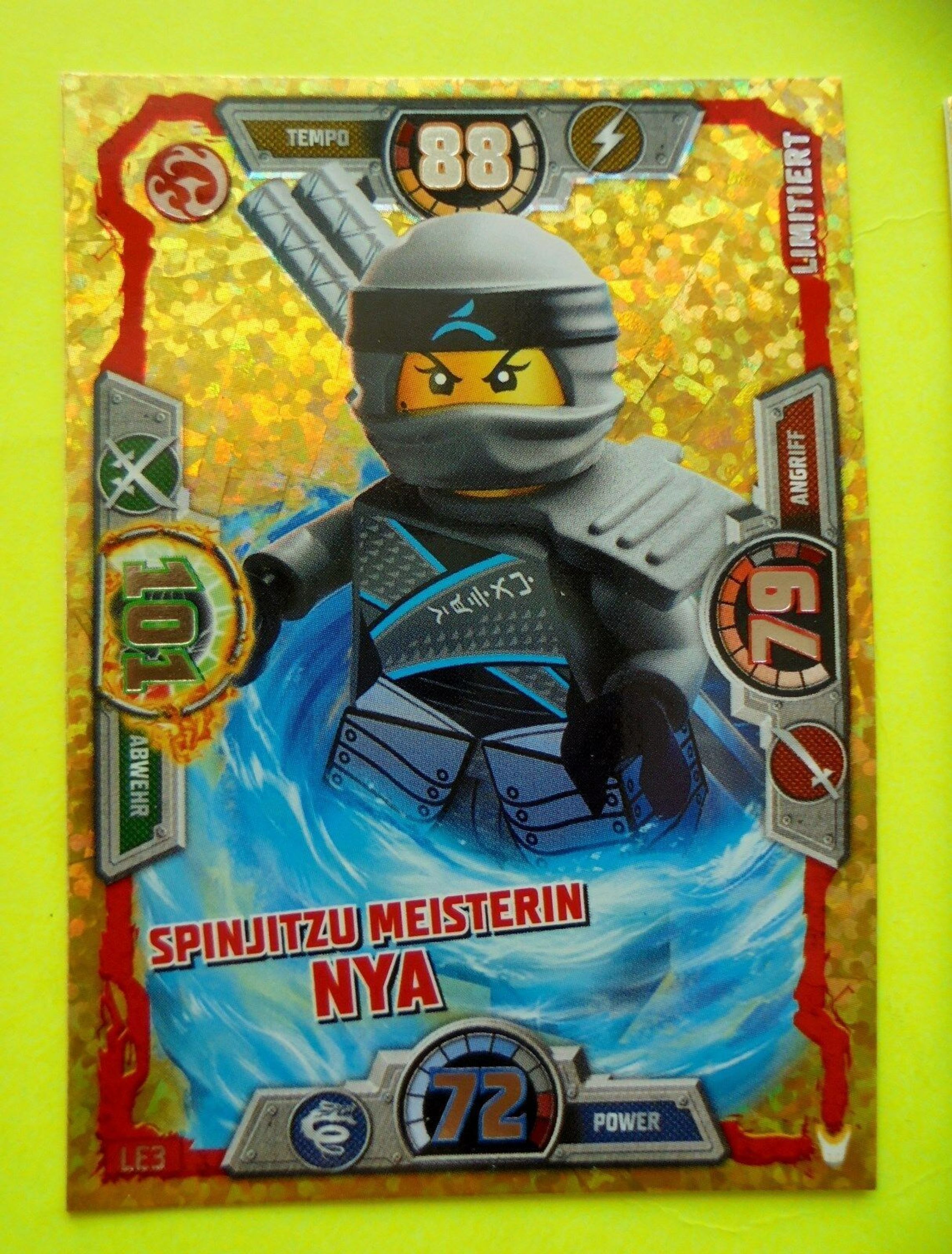 Auswahl Lego Ninjago Serie 3 Karten Trading Card Game Ninja Karten LE 1