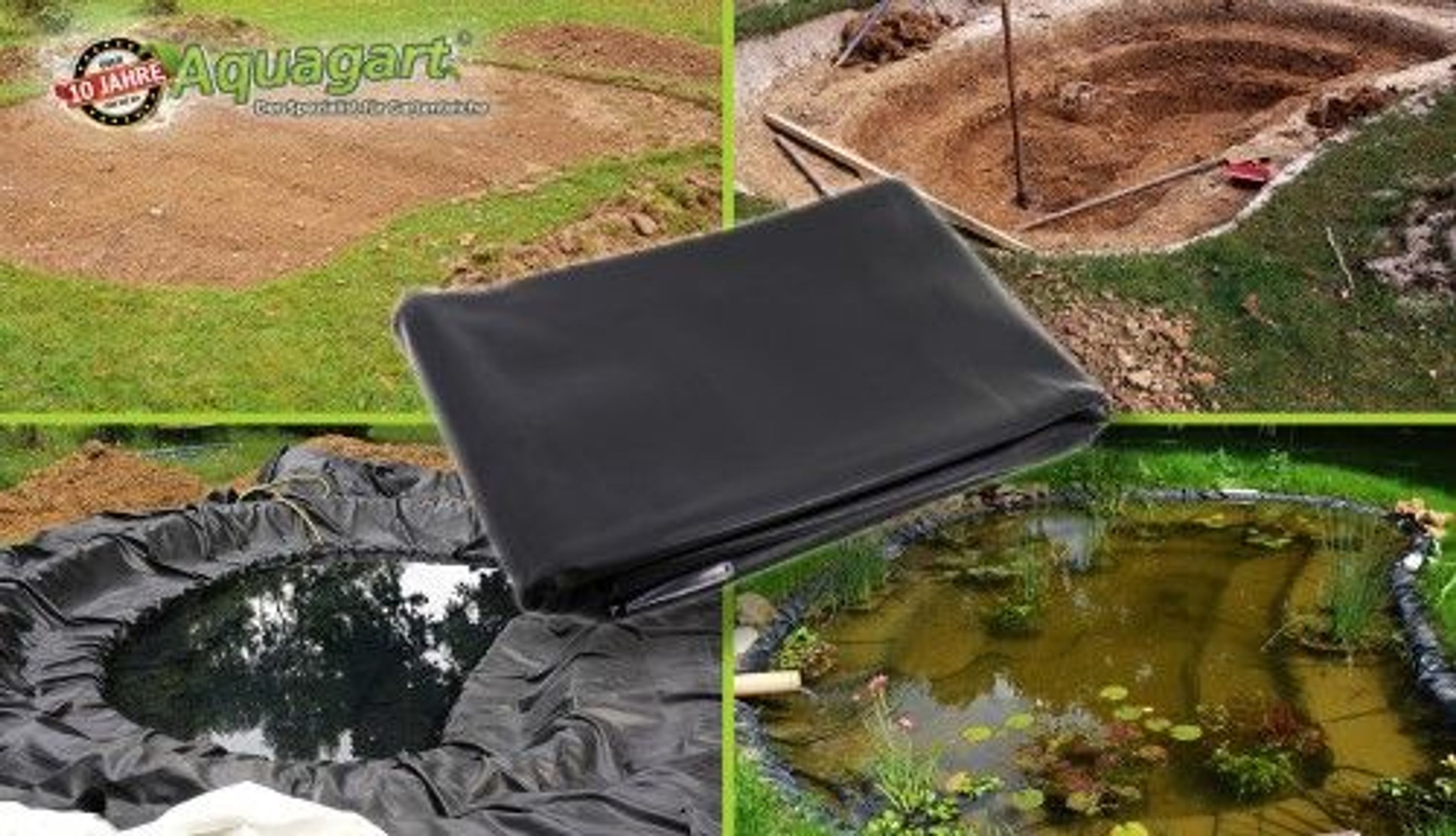 Teichfolie PVC 7m x 8m 0,5mm schwarz Folie für den Gartenteich kaufen