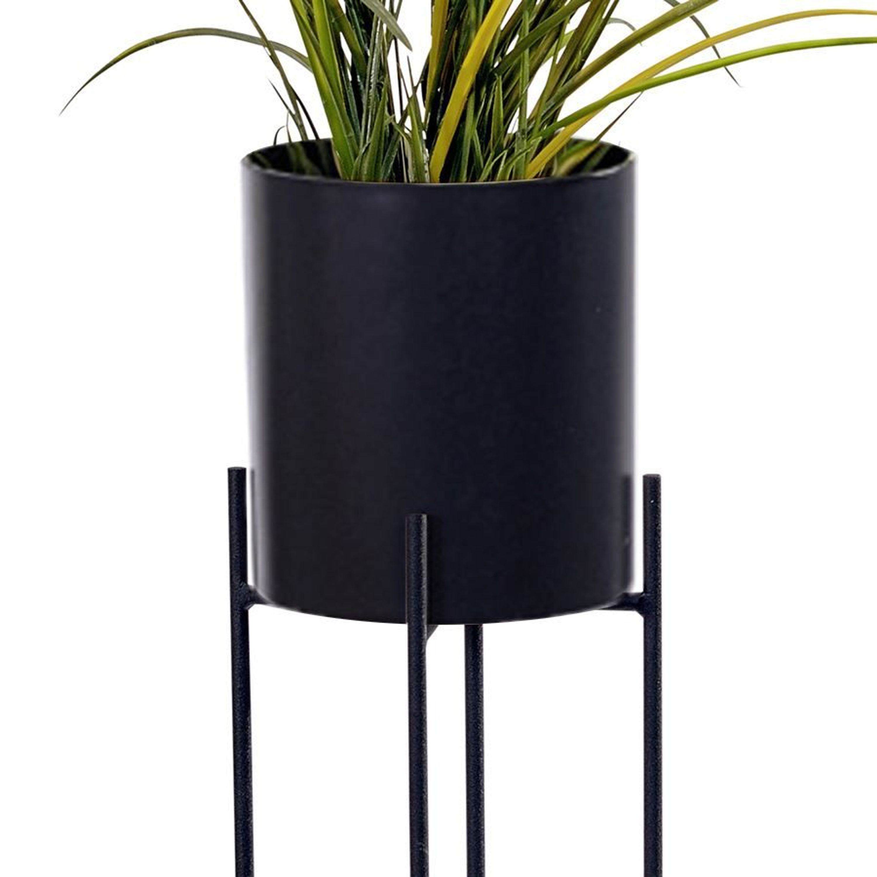 Blumentopfgestell 2er Set inkl. Töpfe Farbe schwarz Blumentopf