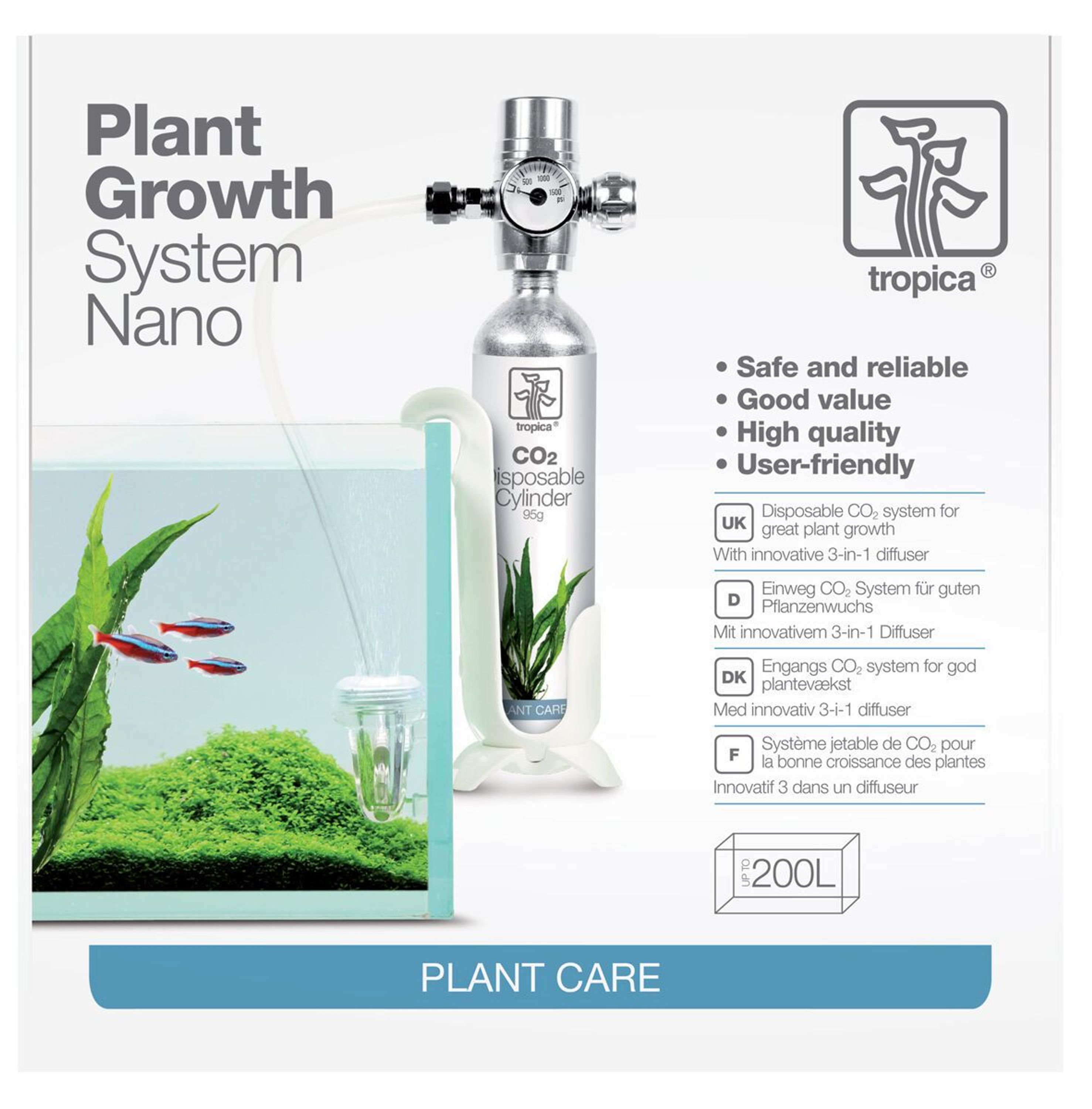 Tropica CO2 System Nano komplette CO2 Anlage für kleine Aquarien CO2 Düngung kaufen bei Hood.de