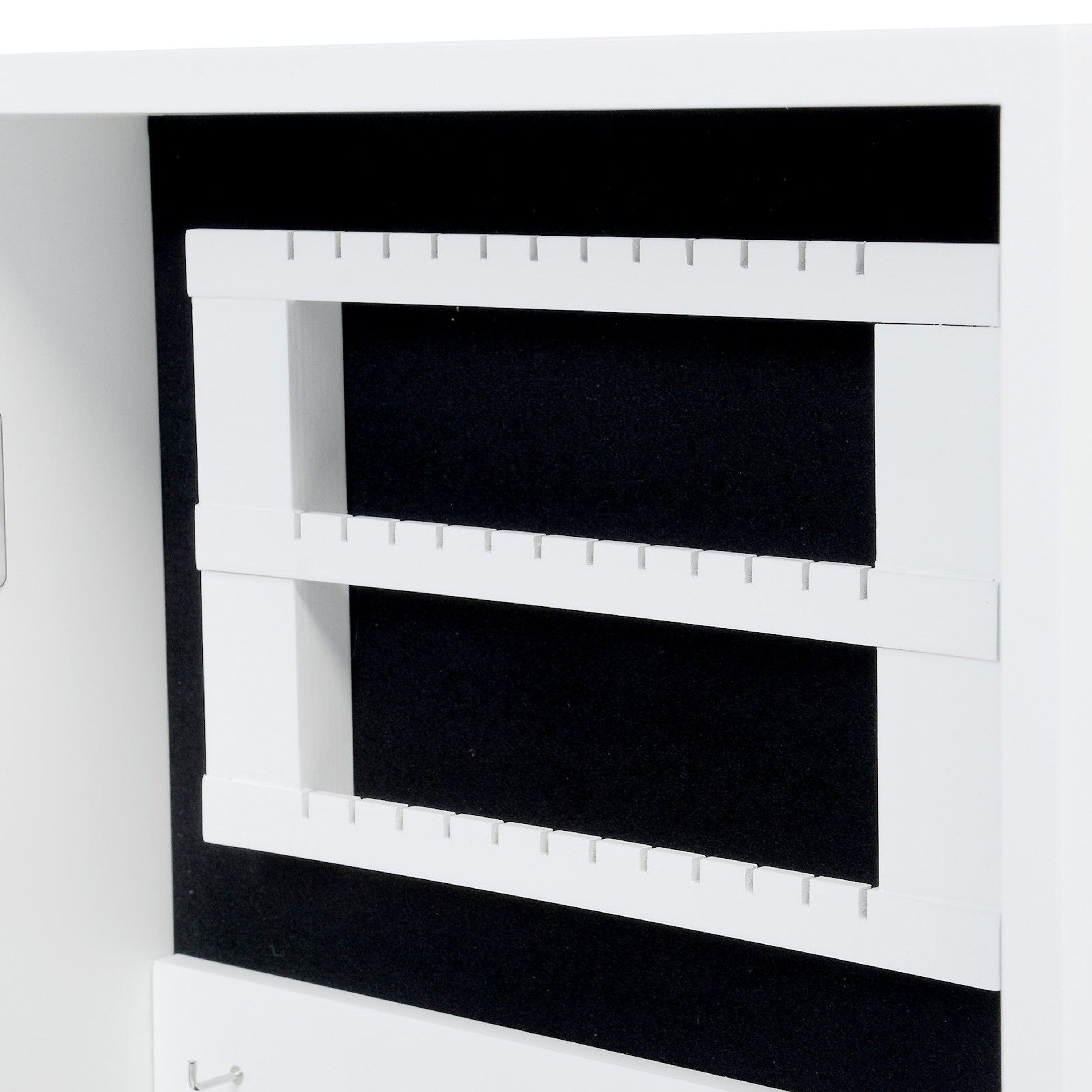 Hängend Schmuckschrank mit Spiegel Schmuckregal Schmuckkommode