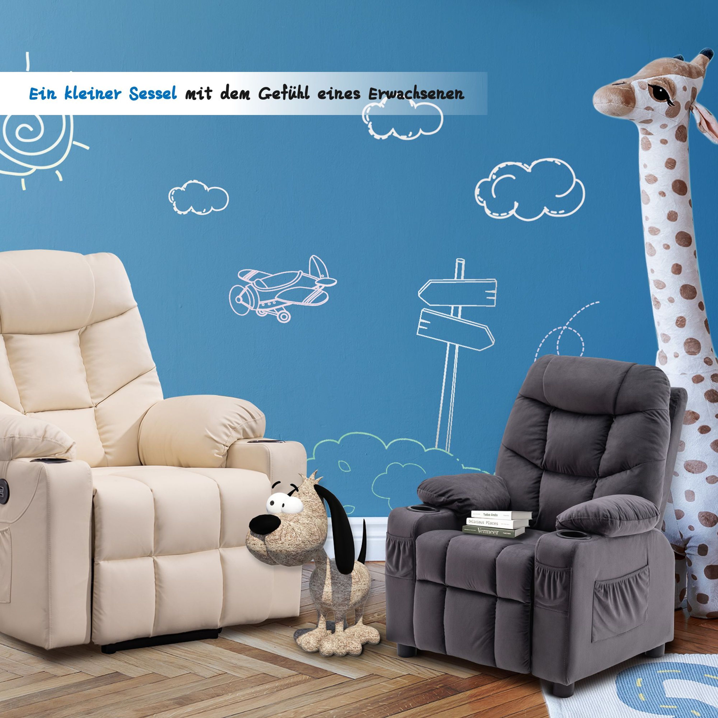 MCombo Kids Sessel Jugend- und Kindersofa Kindersessel mit