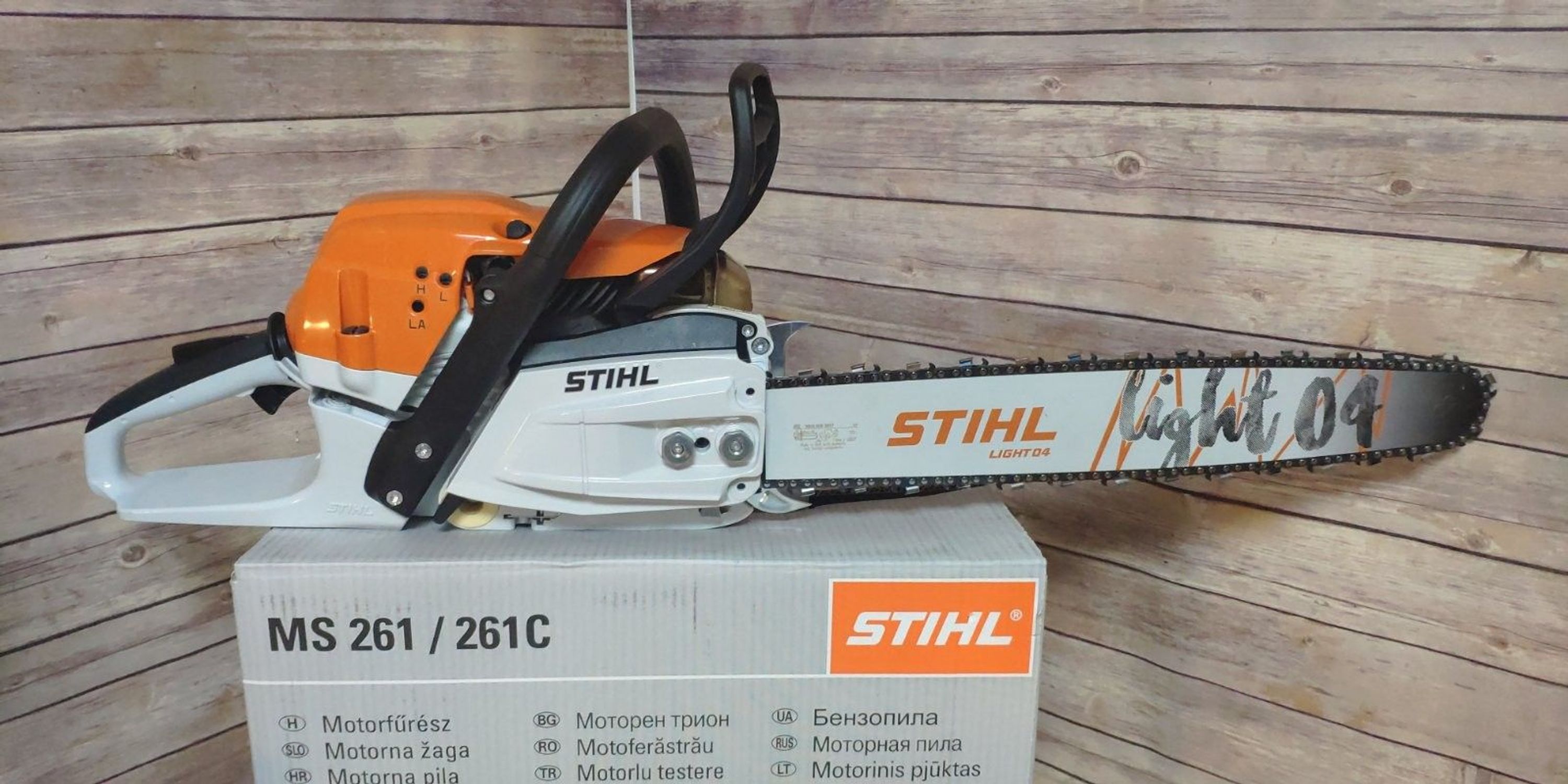 NEU STIHL MS 261 Kettensäge mit LIGHT 04 45 cm 1x Schwert 4x Ketten wow