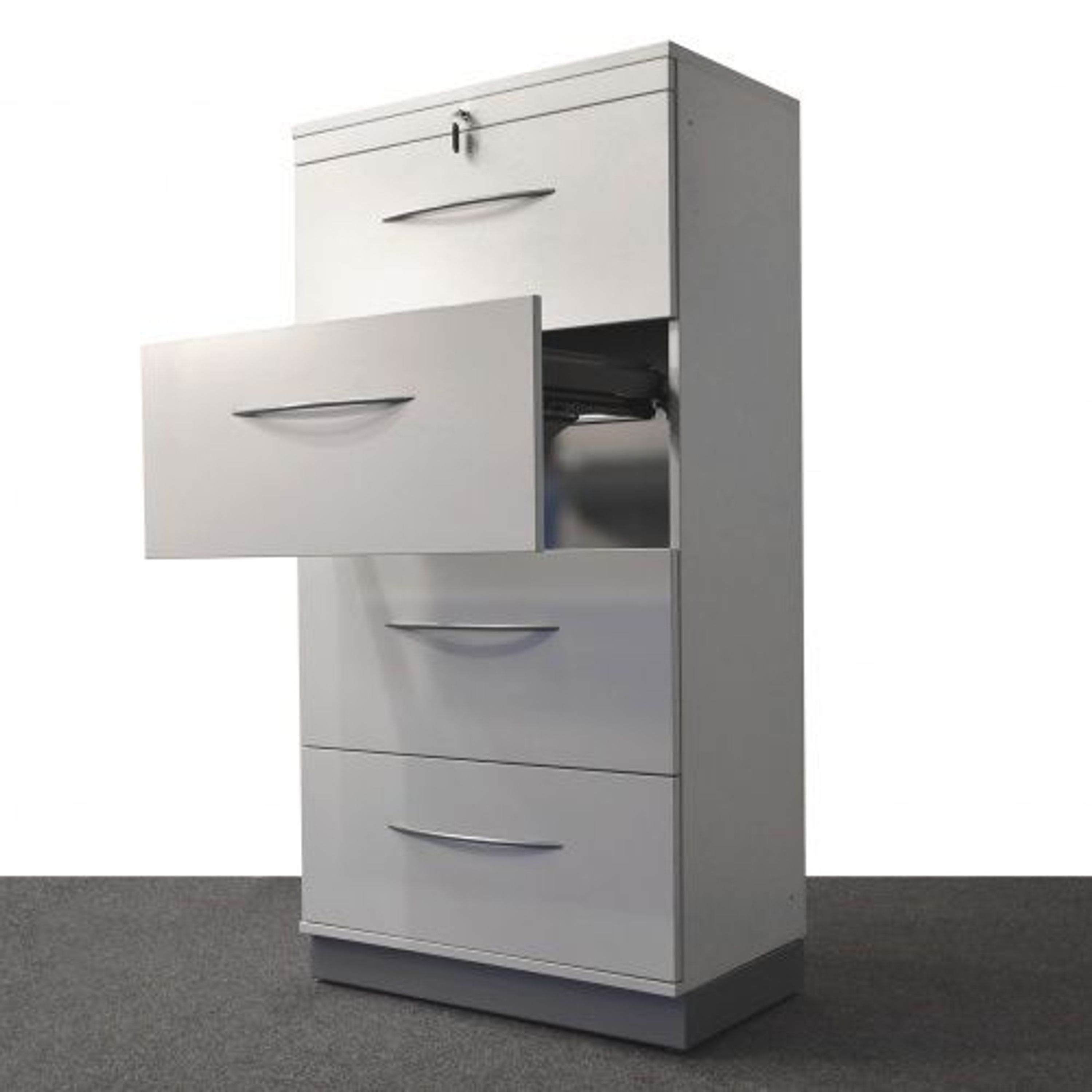 weißer Hängeregisterschrank 4 Schubladen gebraucht