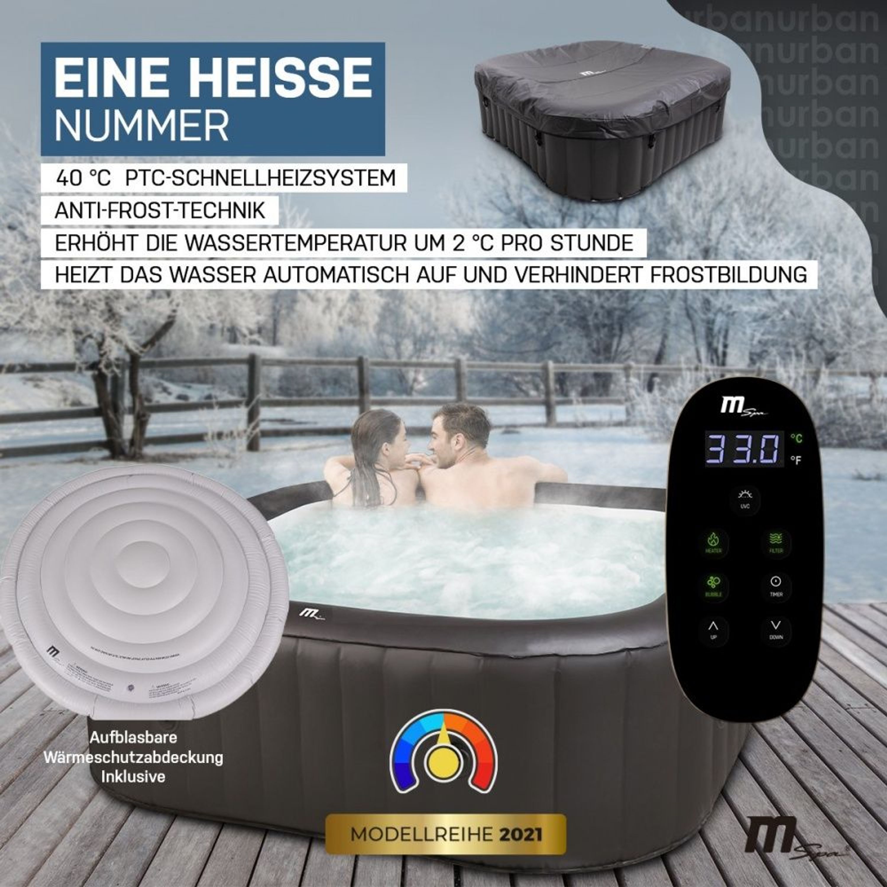 Whirlpool Urban Garten & OutdoorWhirlpool aufblasbar, 6