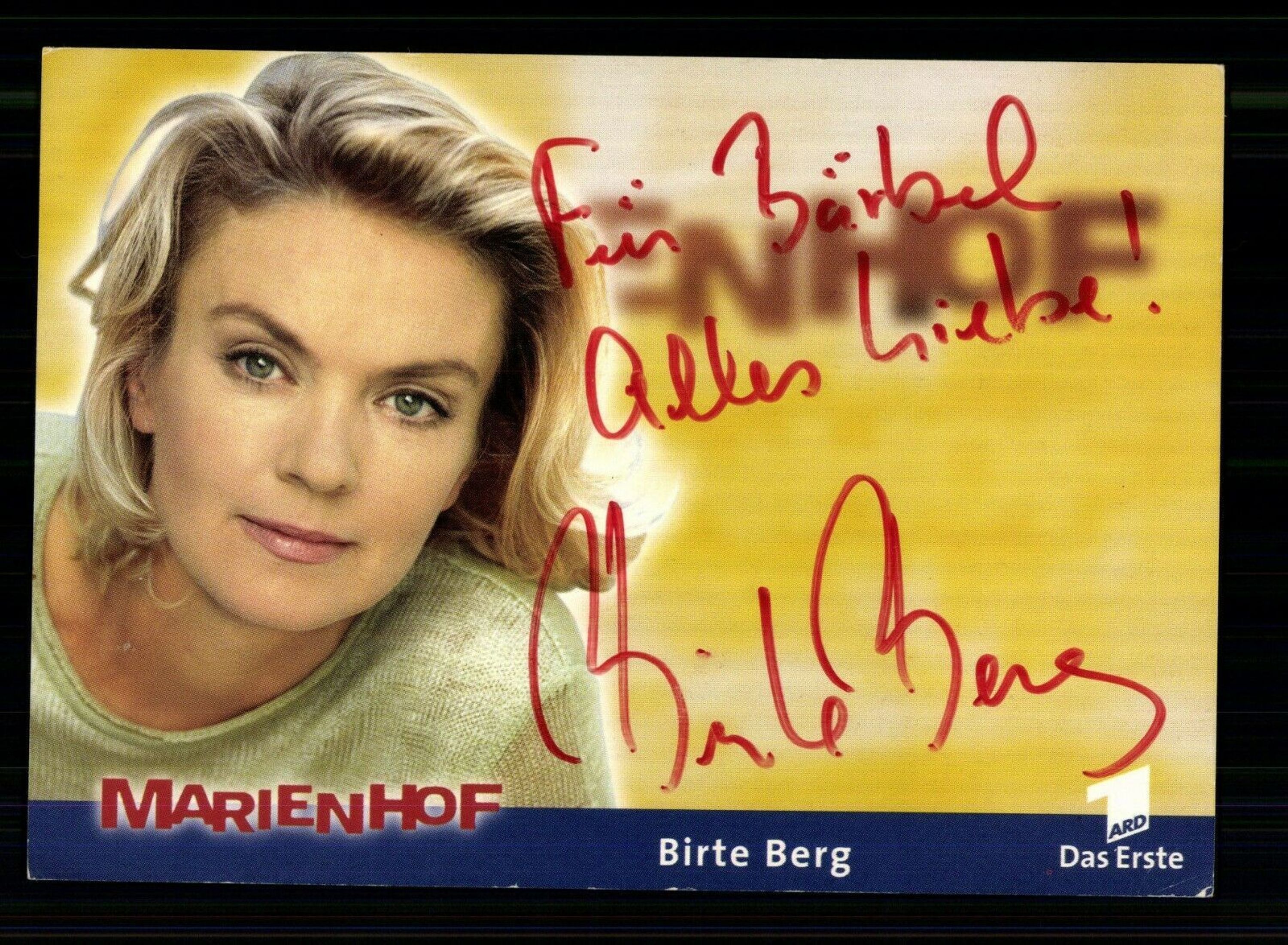 Birte Berg Marienhof Autogrammkarte Original Signiert BC 173295