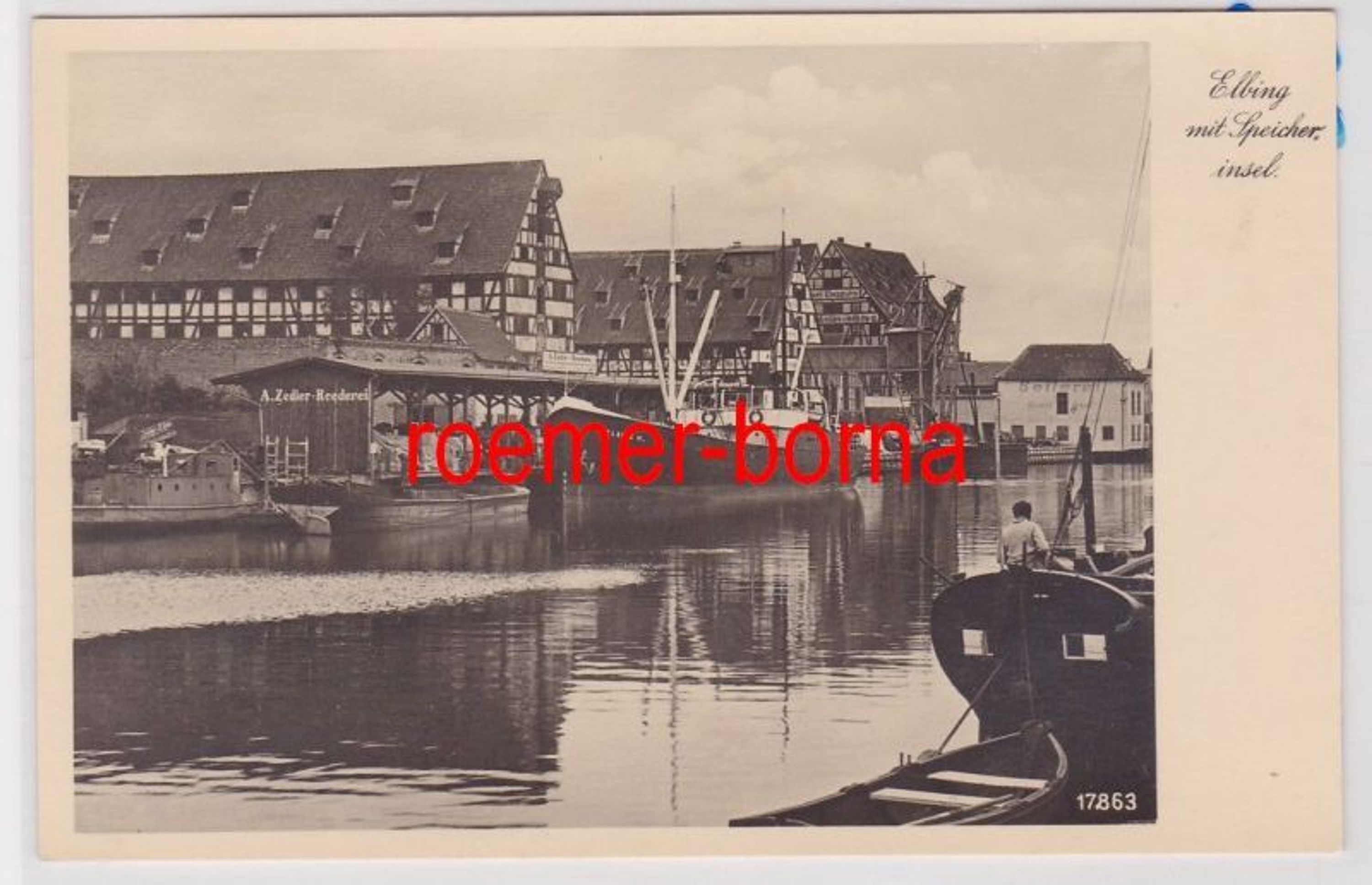 85262 Ak Elbing Elblag in Ostpreussen mit Speicherinsel um 1930 kaufen ...