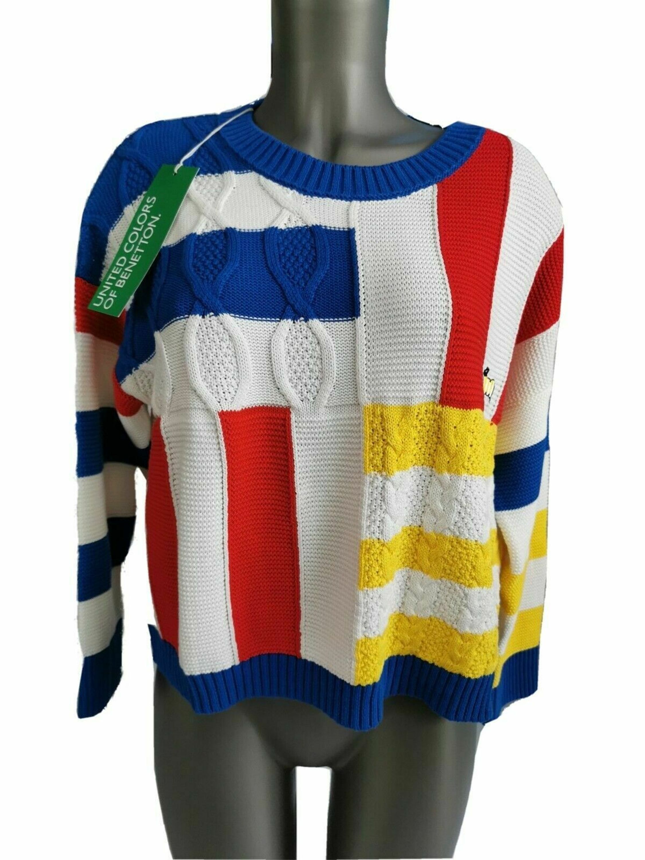 pullover rot blau wei�