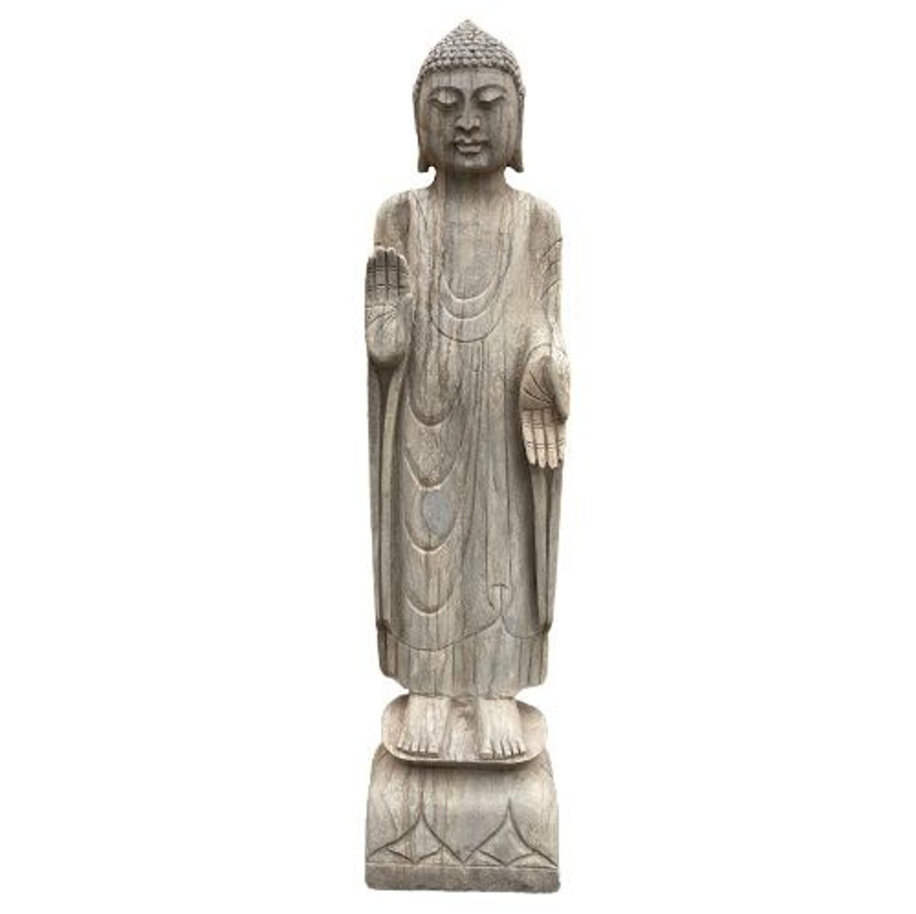 Garten Buddha (100cm) Figur aus Naturstein handarbeit