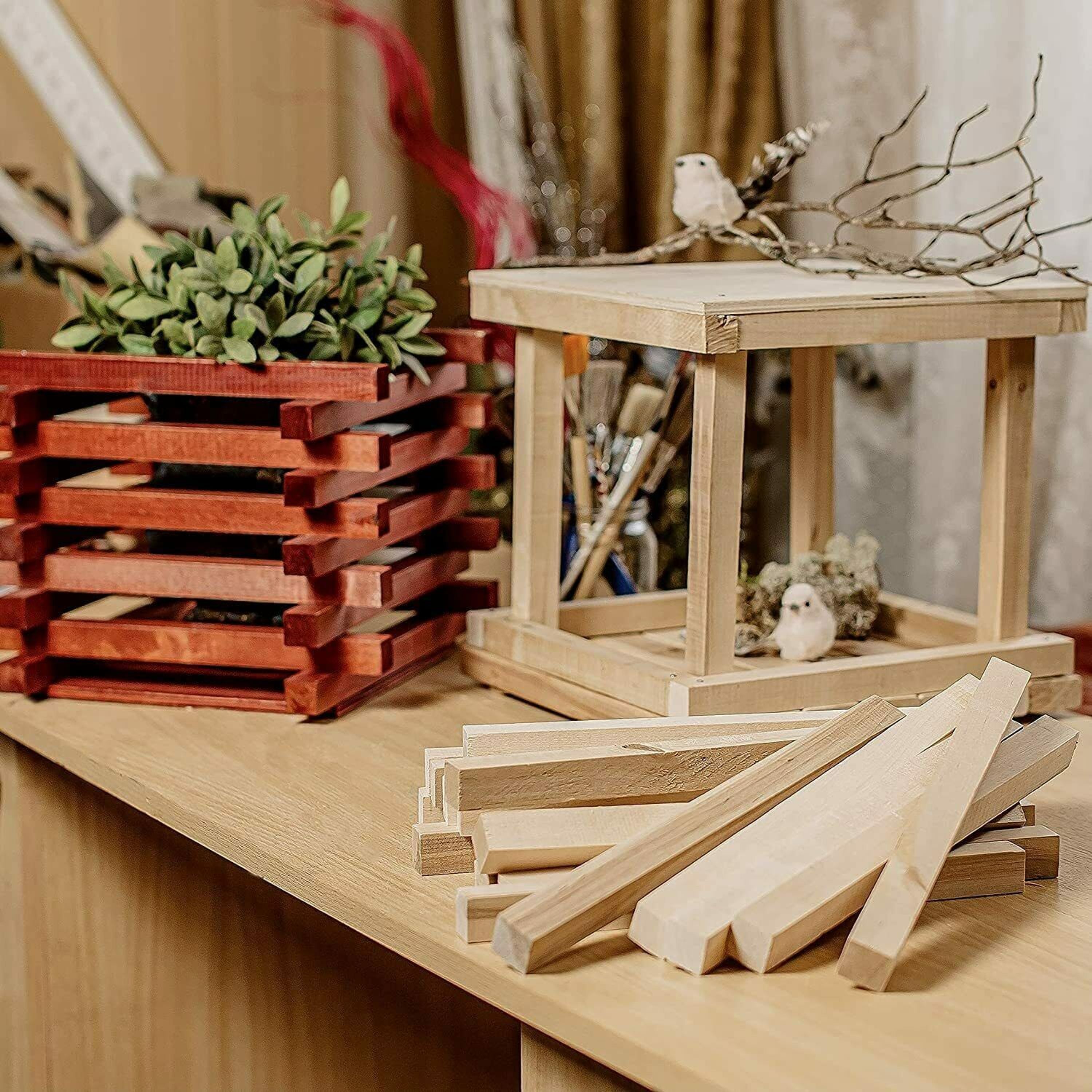 Holz Basteln Holzblock DIY Handwerk Dekoration Malen