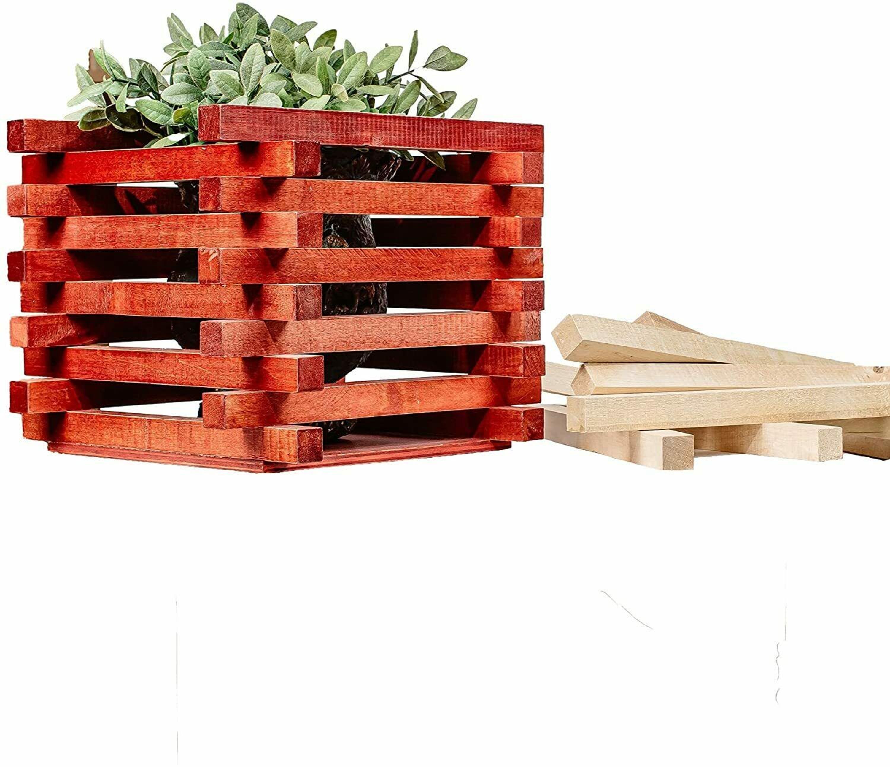 Holz Basteln Holzblock DIY Handwerk Dekoration Malen