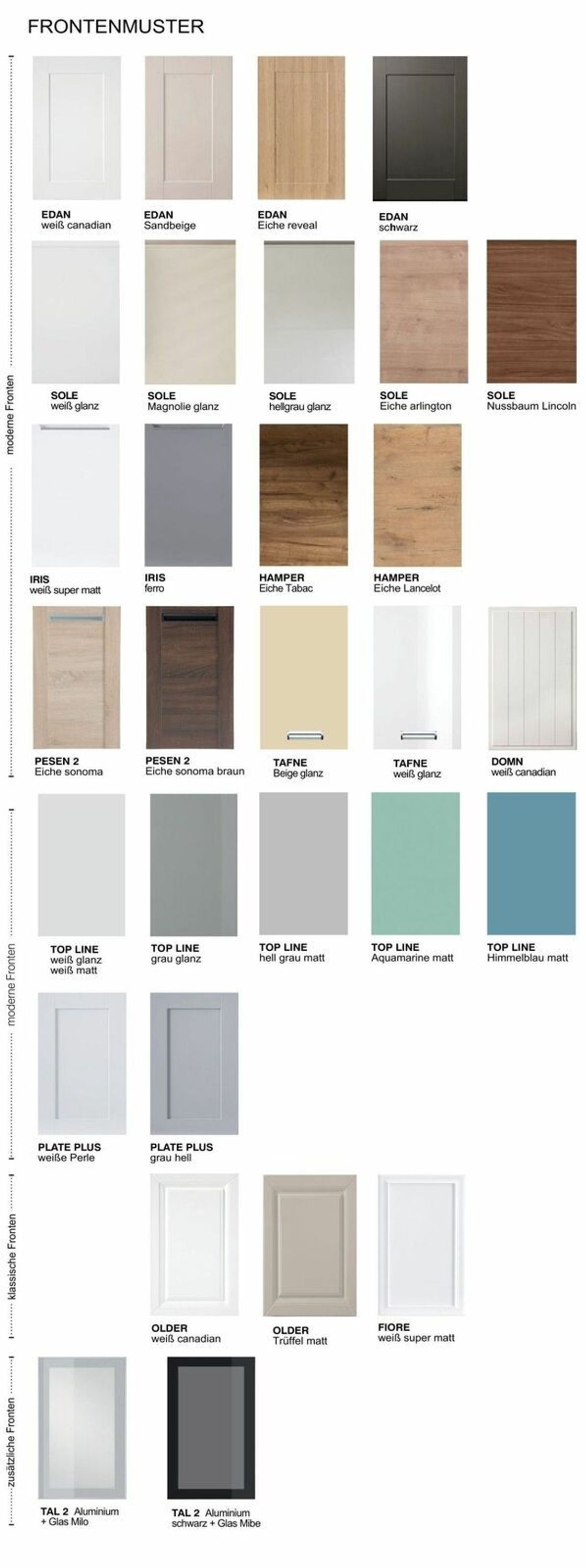 Klassische Küche, Schränke, Küchenzeile erweiterbar Canadian Weiss Neu