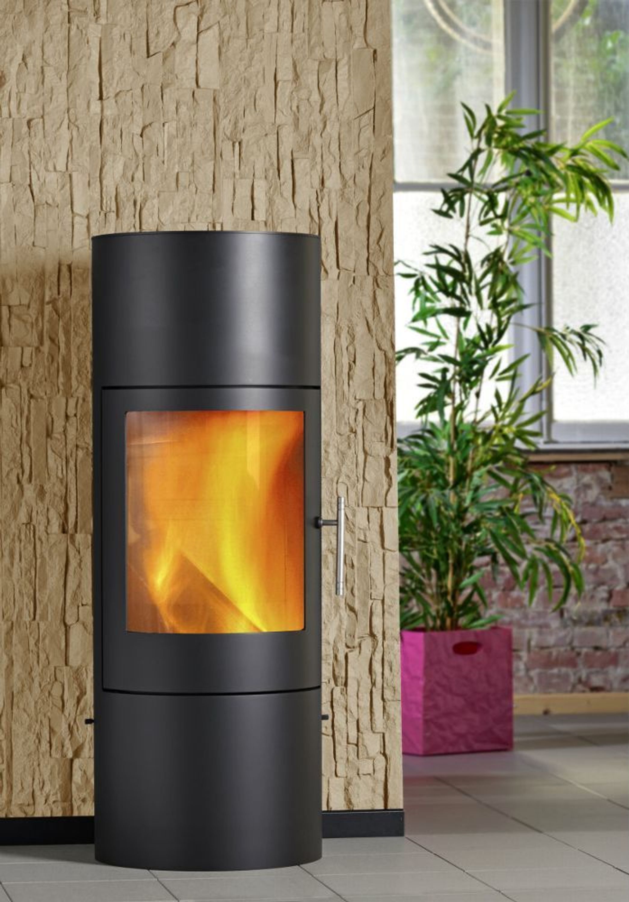 pelletofen mit externer luftzufuhr