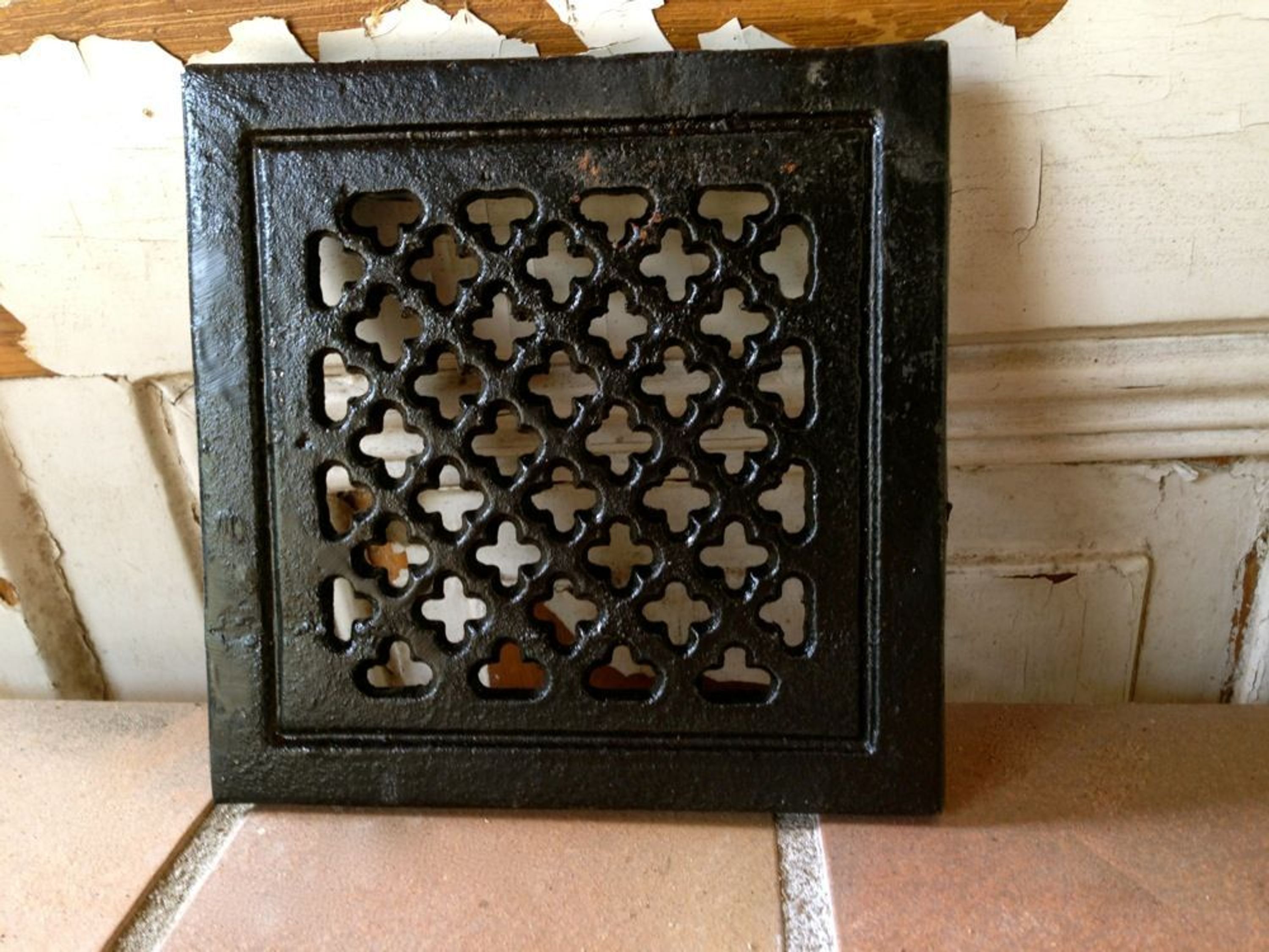 Lüftungsgitter Kachelofen -wie antik Wärmluftgitter Luftgitter Ofen