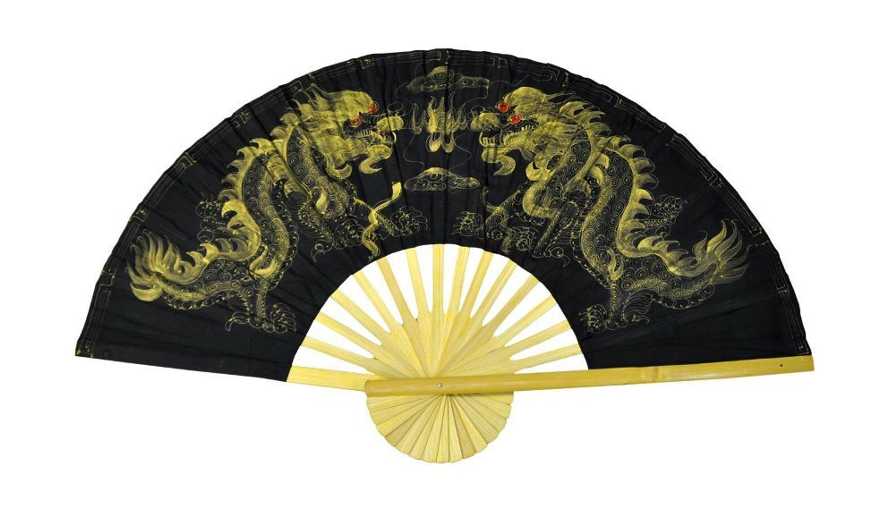 Wandfächer 100 und 150 cm breit Dekofächer echte Handarbeit Asia Fächer