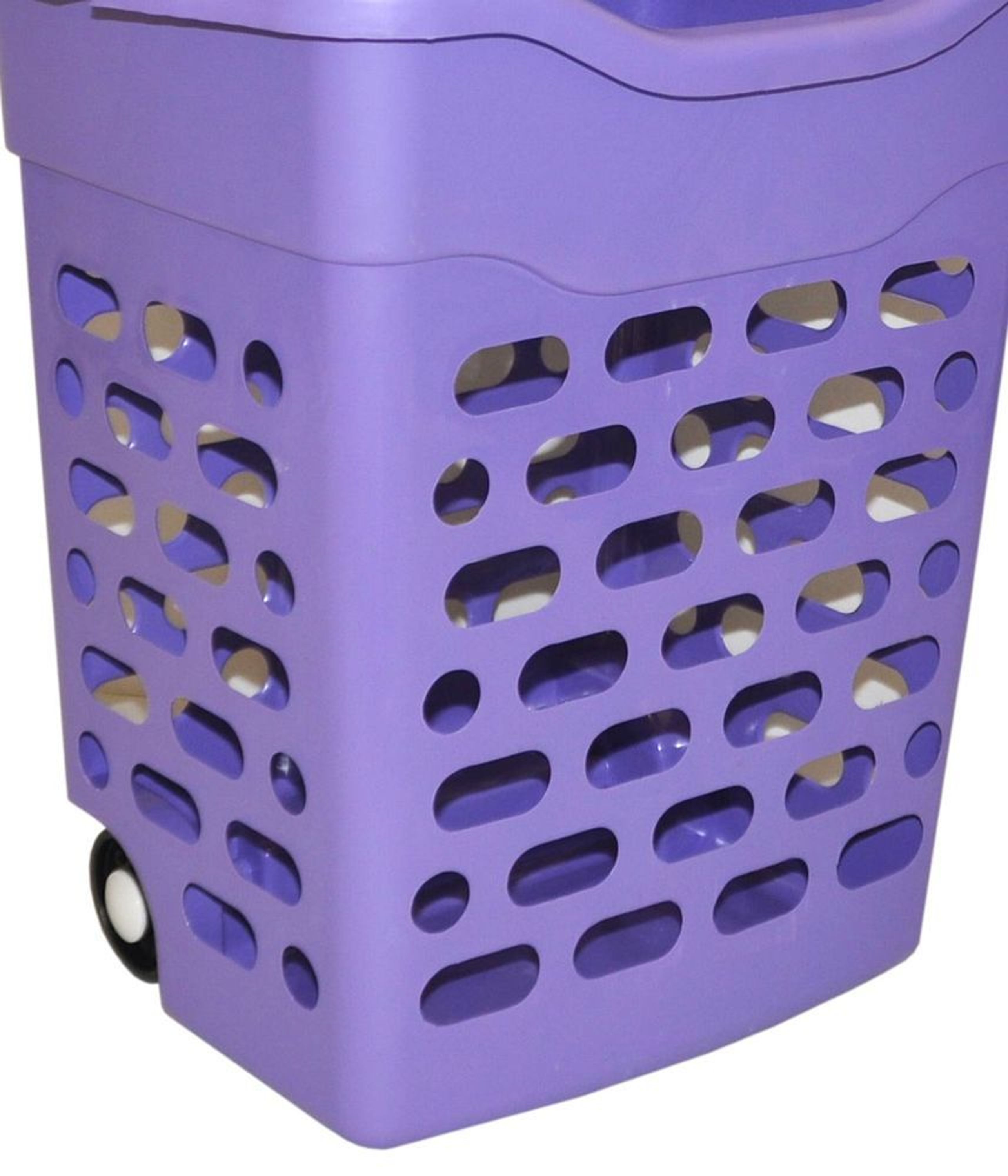 fahrbarer Wäschekorb Wäschesammler Wäschesortierer 50 L in vier Farben