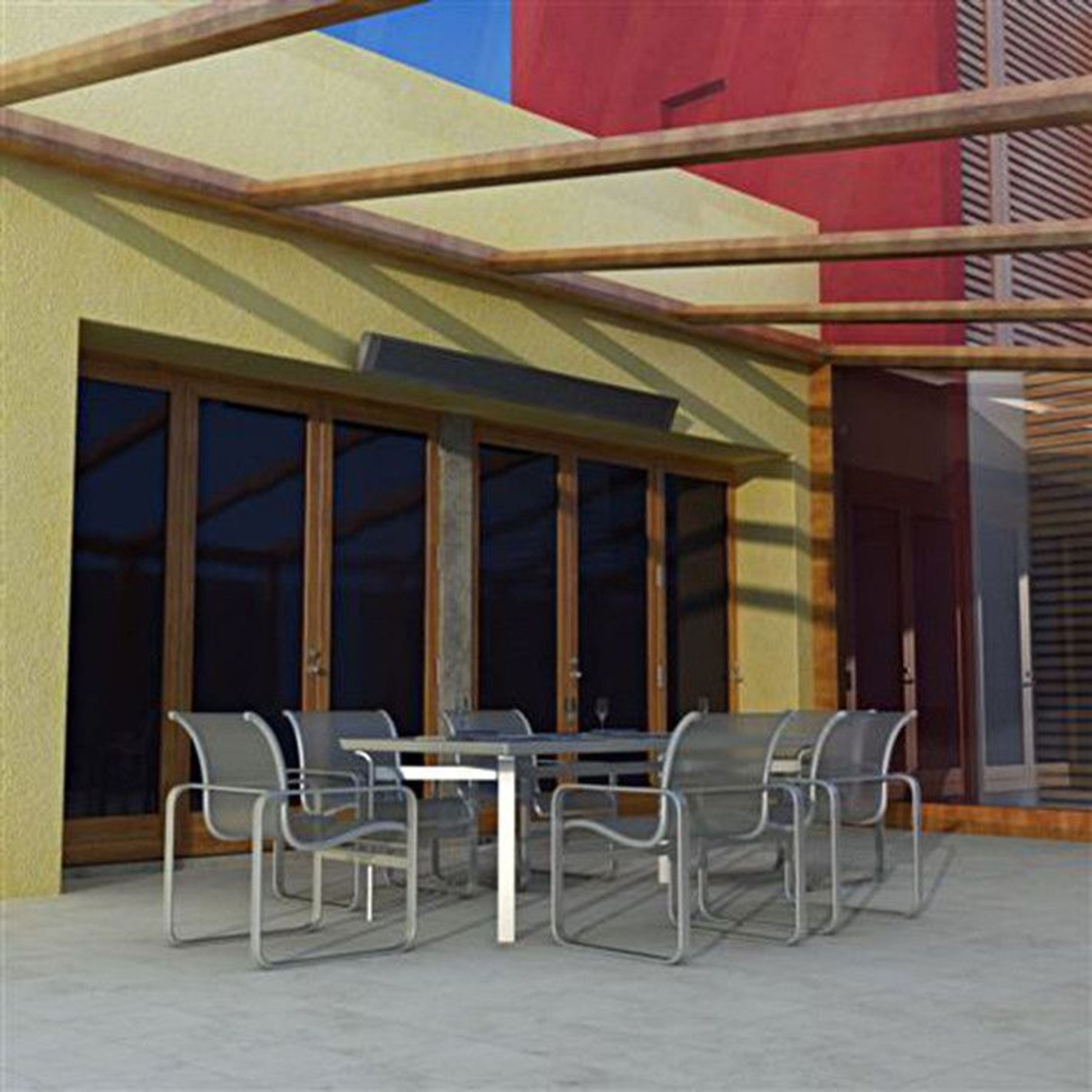 ECOSUN Terrassenheizer, Heizstrahler für Balkon, Terasse, 1500 Watt