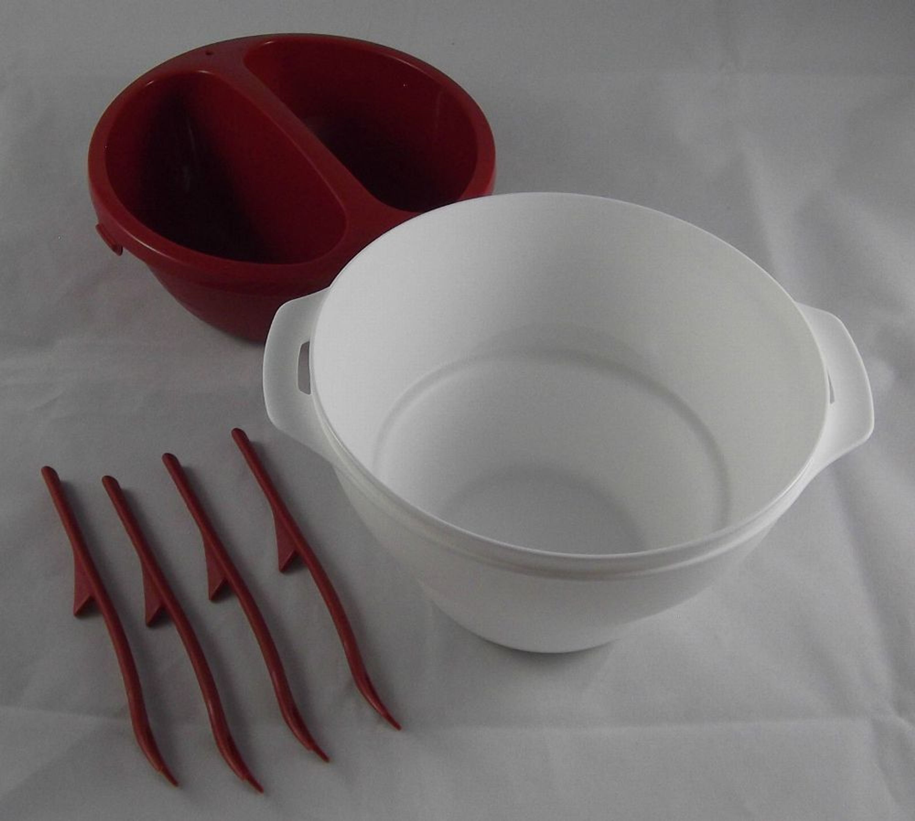 Tupperware C 169 Allegra Micro Deli Dip Fondue Schokotraum + 4 Gabeln