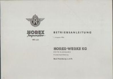Betriebsanleitung Horex
