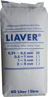 LIAVER 0,25-0,5mm 60l Blähglas (0.72?/1l)