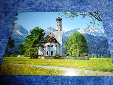 5080 / Ansichtskarte -St. Coloman Kirche mit Gernspitze