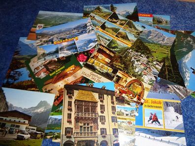21 Ansichtskarten aus Österreich gelaufen 70er und 80er Jahre