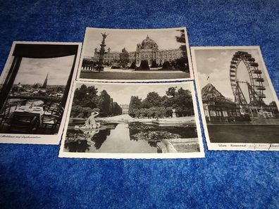 4 Ansichtskarten aus Wien -40er Jahre