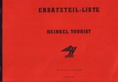 Eratzteile-Liste Heinkel Tourist Type 103 A - 1 175 ccm , 4 - Gang, Motorroller