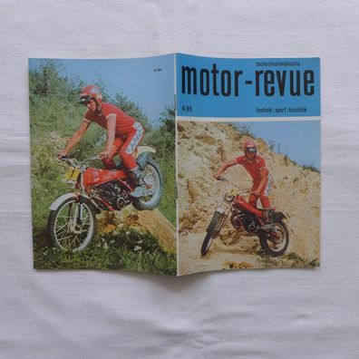 motor - revue 4 / 1985 , DDR Heft Oldtimer Motorsport Jawa Skoda