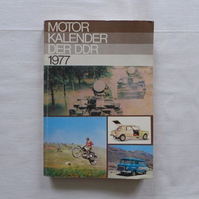 DDR Oldtimer Deutscher Motorkalender 1977 Motor Kalender der DDR