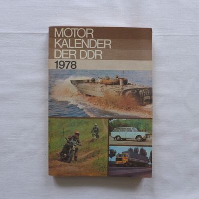 DDR Oldtimer Deutscher Motorkalender 1978 Motor Kalender der DDR