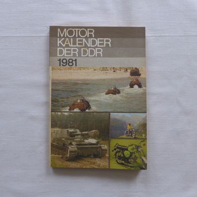 DDR Oldtimer Deutscher Motorkalender 1981 Motor Kalender der DDR