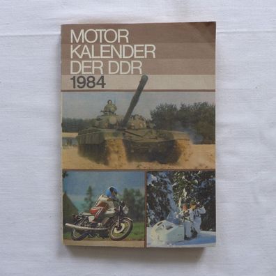 Oldtimer Deutscher Motorkalender 1984 Motor Kalender der DDR