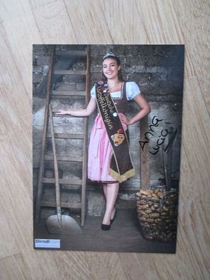 Deutsche Kartoffelkönigin 2017 Anna Lucia - handsigniertes Autogramm!!!