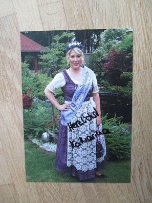 19. Bad Blankenburger Lavendelkönigin Katharina Krämer - handsigniertes Autogramm!!!