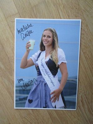 Thüringer Milchkönigin 2016-2018 Maria Umann - handsigniertes Autogramm!!!