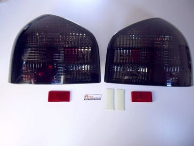Audi A3 8L Rückleuchten schwarz Smoke E. Prüfzeichen mit Leuchtmittel + Reflektor