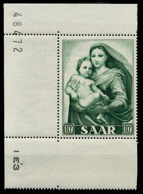 Saarland 1954 Nr 352 postfrisch X79E04A
