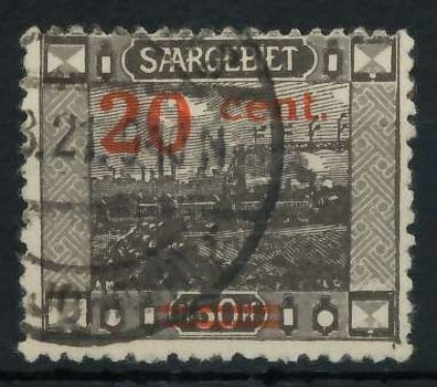 Saargebiet LANDS. BILD Nr 74AII gestempelt X79E18A