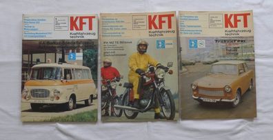 6 x KFT Kraftfahrzeugtechnik 1 - 6 1978 DDR Oldtimer MZ Simson Robur Jawa Skoda