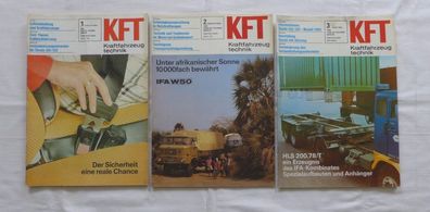 6 x KFT Kraftfahrzeugtechnik 1 - 6 1980 DDR Oldtimer MZ Simson Trabant Wartburg