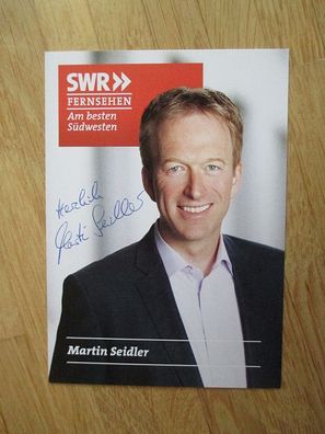 SWR Fernsehmoderator Martin Seidler - handsigniertes Autogramm!!!