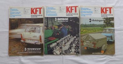 6 x KFT Kraftfahrzeugtechnik 1 - 6 1981 DDR Oldtimer MZ Simson Trabant Wartburg