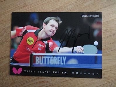 Tischtennis Star Timo Boll - handsigniertes Autogramm!!!