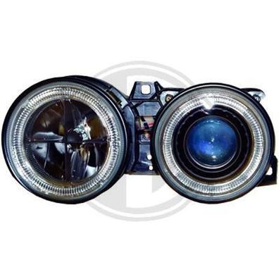 BMW E30 Angel Eyes Scheinwerfer Xenon Optik Linse schwarz Standlicht Ringe zugel